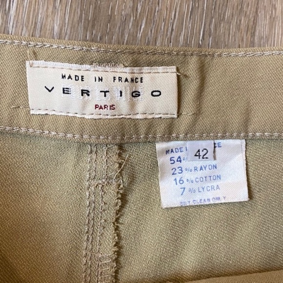 VERTIGO Paris Tan Khaki Equestrian Riding Pants 42 - Picture 4 of 7
